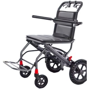 High Quality Portable Foldable Manual Wheelchair 24 Inch Solid Tire Wheelchair With Armrest For The Elderly And Disabled - Product Image 1