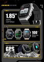 Reloj Inteligente Deportivo HD IDS06 con Pantalla TFT, Correa de Silicona, Resistente al Agua, Llamadas Bluetooth, GPS, Oxímetro, Brújula, Monitor de Salud, Asistente de Voz con IA