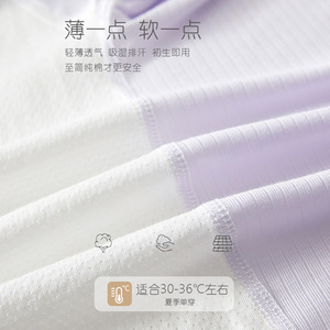 Combinaison à manches courtes pour bébé, combinaison en tricot fin d'été, unisexe, pyjama climatisé pour nouveau-né - Product Image 3