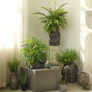 Planta Artificial Decorativa de Helecho, Ecológica, de PVC, para Navidad, Pascua, Acción de Gracias, Bodas, Decoración Interior, Ramo de Vegetación - Product Image 2
