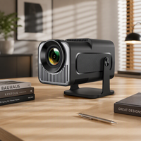 Projecteur Mini HY320 Populaire, Android 11, Wi-Fi Intelligent, Mise au Point Manuelle, Décodage Vidéo, Projecteur Portable HY320 avec Support