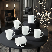 Tasses à café et thé en porcelaine anglaise personnalisables, tasse à lait en céramique blanche de haute qualité