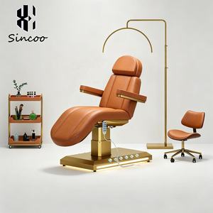 Luxury 3 Motor Reclinable PU Leather Cosmetic Facial Care Lash <b>Bed</b> Beauty Salon Use-Multi-functional Spa Beauty Massage <b>Bed</b> - Product Image 3