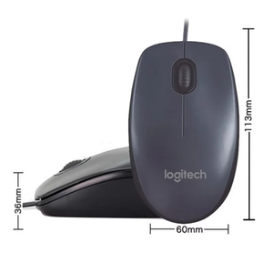 Ratón Óptico USB con Cable M90 de 1000dpi para PC, Portátil, TV Box - Negro M90 M90 - Product Image 3