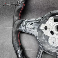 Cadre de volant en fibre de carbone adapté pour Volkswagen 6 7 R Series Passat B8 Mk7 Mk8 Arteon CC Jetta GTI Golf