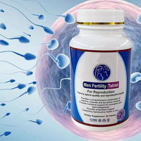 Complément alimentaire pour la santé reproductive masculine adulte, booster de sperme de haute qualité, comprimés énergétiques, vitamines à base de plantes pour la fertilité masculine.