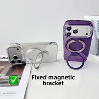 Étui de téléphone à rabat IMD pour iPhone 12-18 Pro Max, support magnétique pour cartes, coque de protection antichoc électro-plaquée