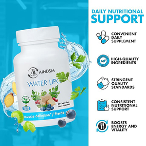 Cápsulas Vegetarianas Diuréticas Herbales Water Lipo, Cápsulas Diuréticas Vegetales, Cápsulas Duras de Vitamina B6 Water Lipo - Product Image 5