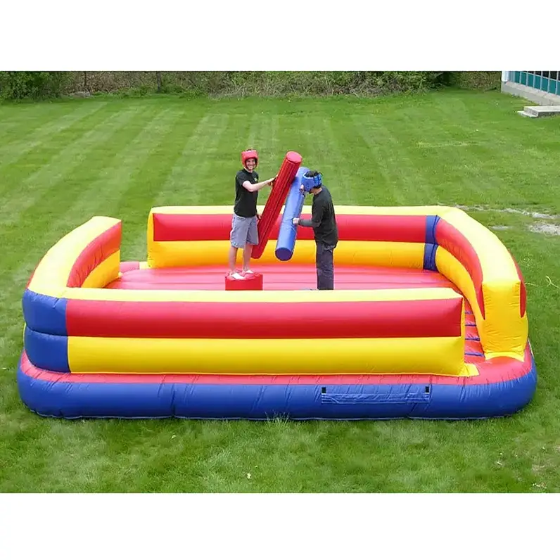 Inflatable Bouncy Castle Games Gladiator Duel Game Inflatable Gladiator Jousting Arena Fighting Game for Sale