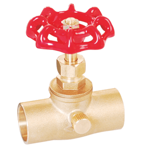 OEM/ODM prix d'usine 1/2 "3/4" <span class=keywords><strong>125</strong></span> PSI WOG vanne d'arrêt en laiton avec extrémités de sueur de vidange pour usage industriel - Product Image 1