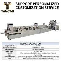 Ligne de production automatique de machines à fabriquer des nouilles et des pâtes, 400-750 kg/h, moteur 380V, types personnalisés, certifiée CUL, clé en main, industrielle