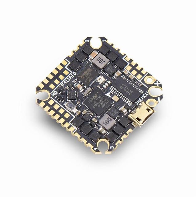 JHEMCU GHF411AIO-HD 40A F411 ICM42688P Flight Controller BLHELIS 40A 4in1 ESC 3-6S for FPV Toothpick Ducted Drones DIY Parts
