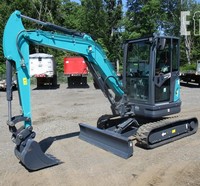 Mini-excavatrice sur chenilles SWE35UF à rotation zéro, 3,8 tonnes, hydraulique, équipée d'une benne de 0,25 m³