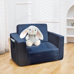 Sofá Cama Plegable de Tela para Bebés, Cojín Tatami para Niños, Rincón de Lectura, Silla Preescolar Extraíble y Lavable, Otomana - Product Image 3