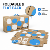 Boîte cadeau en carton ondulé pour fruits, écologique, pliable, emballage plat de luxe, estampage à chaud, logo personnalisé, usine OEM