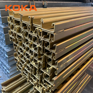 Высококачественная желтая цинковая сталь P1000T 41x41x2,5 мм Unistrut спина к спине шлицевой канал - Product Image 2