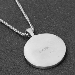 Stainless Steel Twelve <b>Constellation</b> Compass Pendant <b>Necklace</b> Men's Fashion Jewelry Gift Retro Style 60cm Chain - Product Image 4
