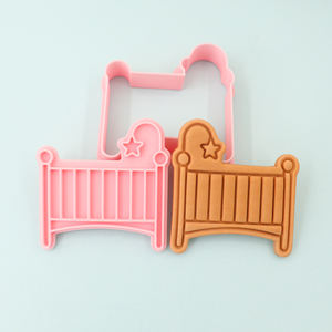 <span class=keywords><strong>Emporte</strong></span>-pièces en plastique écologique série bébé <span class=keywords><strong>biberon</strong></span> 3D dessin animé bricolage argile poussette imprimé Biscuit - Product Image 5