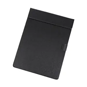 Custom A4 Pu Leather Office Clipboard Magnetic Hotel Restaurant Checkbook Holder Meeting Memo Writing Desk Pad Clip File Folder
