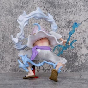 Statue de modèle en PVC GK de 17 cm, One Piece <span class=keywords><strong>Gear</strong></span> 5 Nika <span class=keywords><strong>Luffy</strong></span> en position accroupie, Dieu du soleil éclair, décoration, jouet, cadeau - Product Image 4