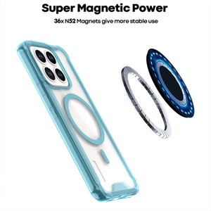 High Quality Transparent TPU Acrylic Magnetic For Honor X8c Phone <strong>Case</strong> Full Protection Shockproof Cover Mobile Phone <strong>Cases</strong>