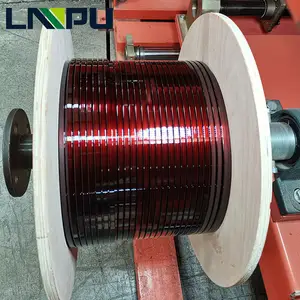 LP enamelled aluminium wire manufacturer aluminium flat enameled wire enamelled for jewelry wind generators fan