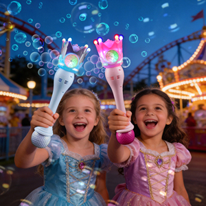 Baguette Magique LED Bleue à Bulles 11,5 pouces, 10 Trous, Jouet Aquatique Automatique pour Fêtes, Mariages et Jeux en Extérieur – Tendance <span class=keywords><strong>TikTok</strong></span> - Product Image 4
