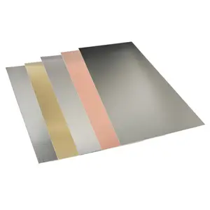 Lembar aluminium untuk foto logam cetak digital mesin cetak krom sublimasi kertas transfer aluminium sublimasi