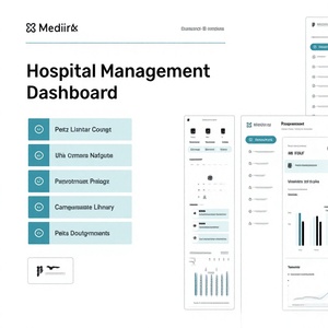 Système de gestion hospitalière : dossiers patients, rendez-vous, facturation, pharmacie, laboratoire, gestion du personnel, utilisation Internet Mac, stock - Product Image 1