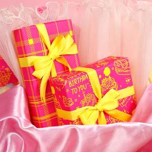 80g Papier d'emballage à gâteau brillant Décoration d'anniversaire sans danger pour les aliments - Product Image 6