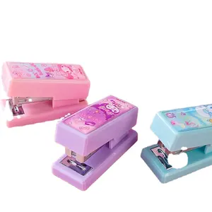 Bureau portable enfants jolie fille coeur relieuse agrafeuse papeterie nouveauté Sanrio mini petite agrafeuse