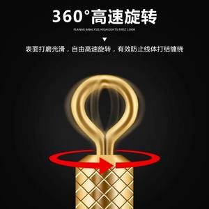 Connecteur en forme de 8, terminal haute vitesse, accessoires de pêche en acier inoxydable doré irisé, pour la pêche aux leurres - Product Image 4