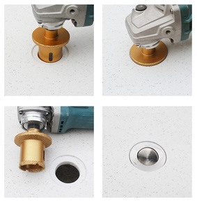 Broca de núcleo de diamante <span class=keywords><strong>PEX</strong></span> de 40-60mm, abridor de sierra de agujero de mármol para lavabo, escariador de maceta, abridor de lavabo, escariador - Product Image 4