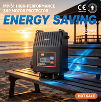 Pelindung Motor Fasa Tunggal MP-S1 3HP dengan Material ABS OEM, Proteksi Keringan untuk Pengontrol Pompa Air