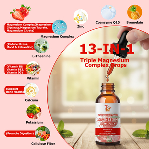 High Potency Healthy Brain Improve Sleep Health Magnesium Complex <b>Liquid</b> Drops with L-Theanine and Zinc Supplement Drops - Product Image 3