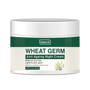Crema Reafirmante Facial y Corporal de Germen de Trigo <span class=keywords><strong>Natural</strong></span> con Aceite de Almendras, Repara la Barrera Cutánea para Piel Normal a Seca - Product Image 1