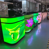Nouveau produit phare : Écran LED pliable P1.25, P1.53, P1.86, P2, P2.5 pour cabine DJ, affichage portable pour boîte de nuit, bar et réception