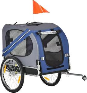 <span class=keywords><strong>Remorque</strong></span> de <span class=keywords><strong>vélo</strong></span> pliable pour chien, noir et blanc, suspension, charge utile 20 kg, 135L*59W*95Hcm - Product Image 3