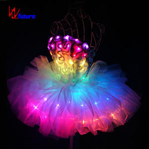 Vente en gros DMX 512 Contrôlé Robes LED en soie pour femmes pour les spectacles de danse Proms - Product Image 5
