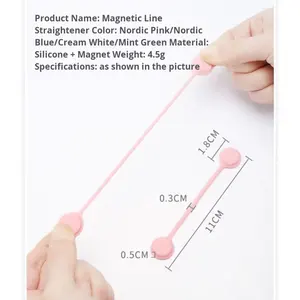 Organisateur de câbles magnétique créatif pour écouteurs et casque de téléphone portable avec organisateur de câbles en silicone pour câbles de données - Product Image 3