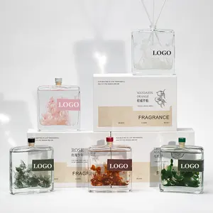 Aroma rumah mewah Harga terbaik mewah indah minyak esensial penyebar bunga kering Set hadiah 100ml