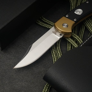 มีดพับ Tredknix BUCK112 ใบมีด D2 หนา 0.3 มม. ปลายแหลม ทนทาน สำหรับตั้งแคมป์  ปรับแต่งได้ตามต้องการ (OEM) ด้ามจับ G10  แบบ DIY - Product Image 4