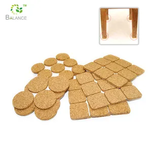 Foot Protector Protective Glass Protection Plain Furniture Feet Coaster Bumper High Quality Self Adhesive Adhesieve Cork Pads
