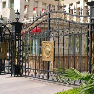 Clôture en métal en usine en gros Panneaux galvanisés utilisés <span class=keywords><strong>D</strong></span>écoration extérieure Logement <span class=keywords><strong>Jardin</strong></span> Villas Resort Porte en fer forgé - Product Image 6