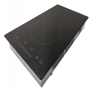 Placa de Cocción de Cerámica, Estufa Eléctrica Integrada de 2 Quemadores, Hornilla Eléctrica con Control Táctil, Bloqueo Infantil y Temporizador - Product Image 1