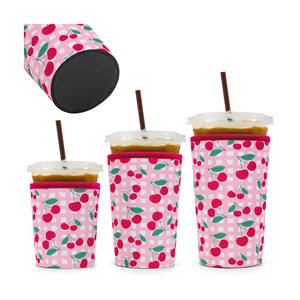 Manchon isolant réutilisable en néoprène de 5 mm d'épaisseur pour canettes de café glacé et boissons froides, compatible <span class=keywords><strong>Starbucks</strong></span> - Product Image 1
