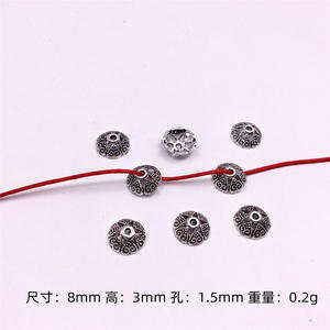 Cuentas de Metal de aleación de Zinc, espaciador de cuentas de flores de Metal, accesorios de joyería de estilo Bali para manualidades, fabricación de joyas, antiguo - Product Image 4