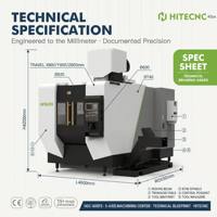 Centre d'usinage CNC 5 axes haute performance HDC-600F5 pour le traitement de pièces complexes de précision