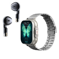 Montre Connectée 2025 Appel BT 2 en 1 Écouteurs TWS Avec Oreillettes NFC Suivi de Santé Montre Intelligente Sport Écouteurs pour Hommes D 8