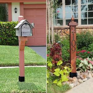 Fixation de clôture en <span class=keywords><strong>bois</strong></span> et plus de poteaux en acier stabilisateur d'ancrage <span class=keywords><strong>ancre</strong></span> de <span class=keywords><strong>poteau</strong></span> de clôture lourde, pointe d'ancrage au sol en métal durable - Product Image 4